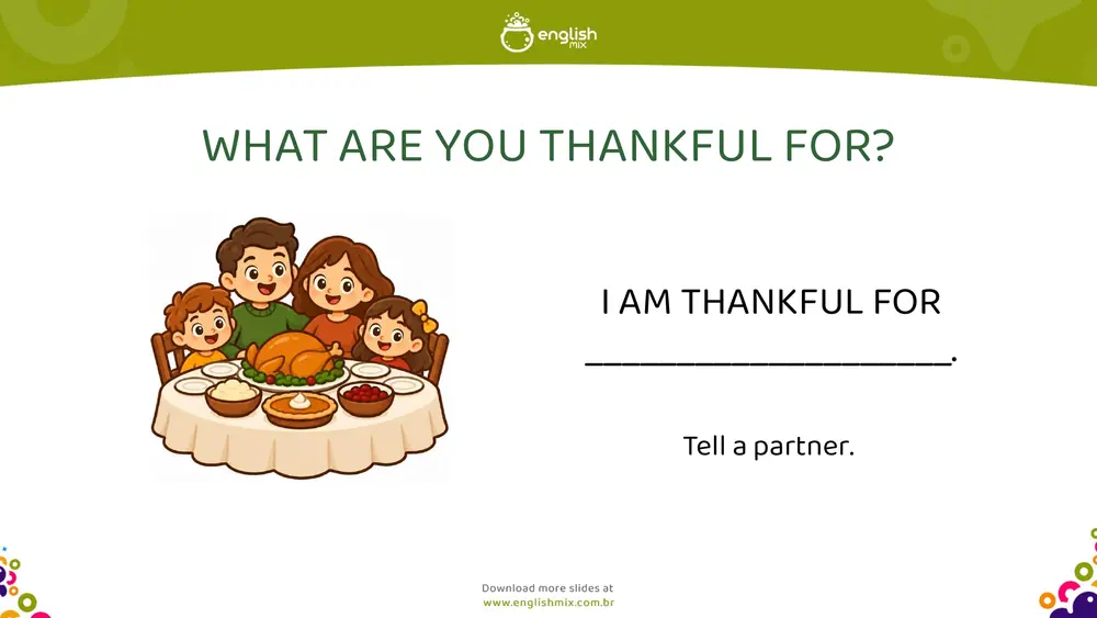 Slide What are you thankful for